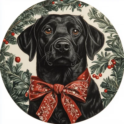 Festive Labrador Design