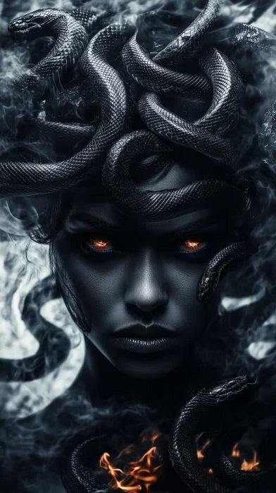 Fierce Medusa Portrait