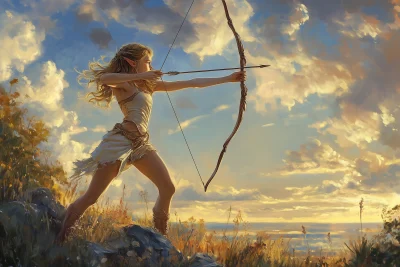 Elven Archer in the Morning