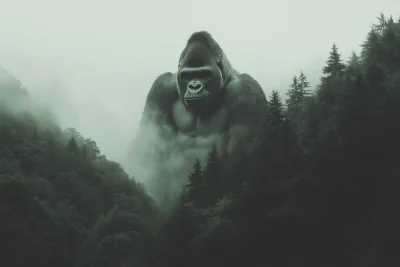 Gorilla in the Mountains