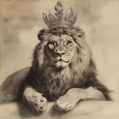 Lion in a Crown