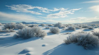 Desert to Snow Transformation