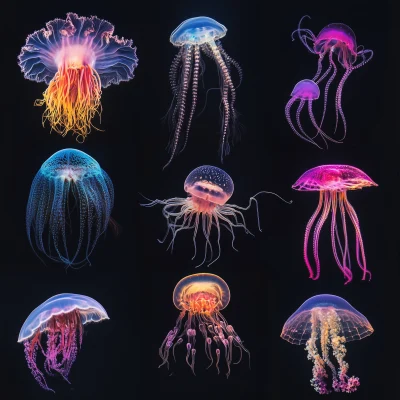 Colorful Invertebrate Collage