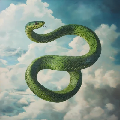 Green Snake in the Sky