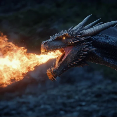 Cinematic Dragon Flame