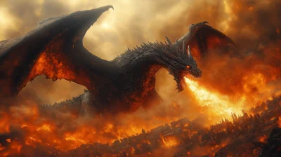 Dragon in a Fiery Realm