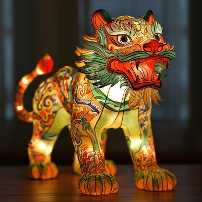 Abstract Chinese Tiger Lantern