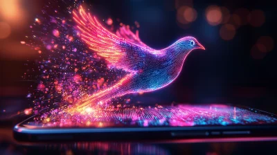 Neon Data Bird