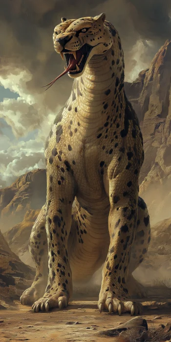 Giant Snake-Cheetah Monster