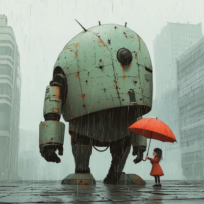 Mighty Robot and the Umbrella