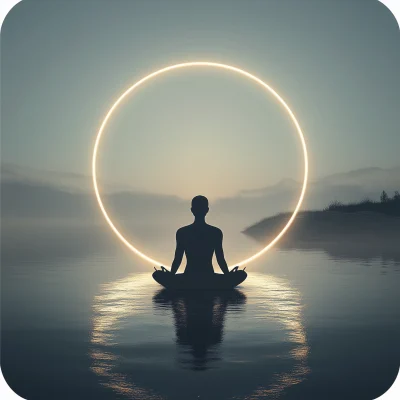 Serene Meditation Scene