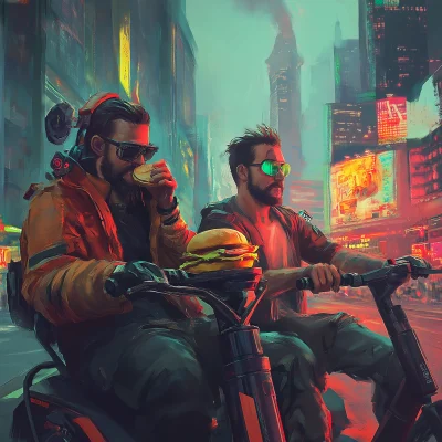 Cyberpunk Scooters