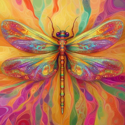 Psychedelic Dragonfly