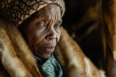 Old African Woman Portrait