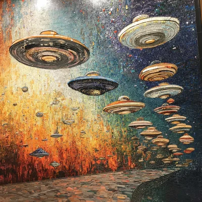 Mosaic of Flying Saucers