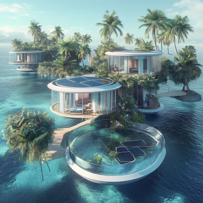 Futuristic Island Retreat