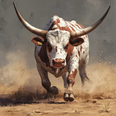 Intense Watusi Bull