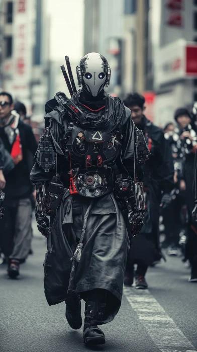 Cyberpunk Samurai Parade