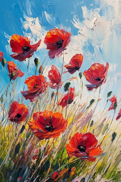 Vibrant Poppy Field