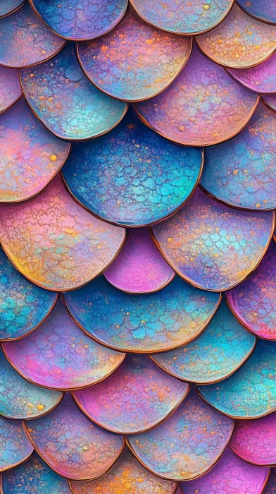 Colorful Mermaid Scales