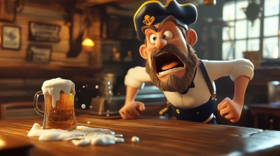 Angry Sailor in Tavern