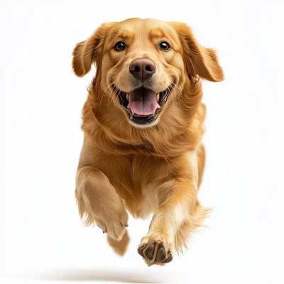 Happy Labrador Running