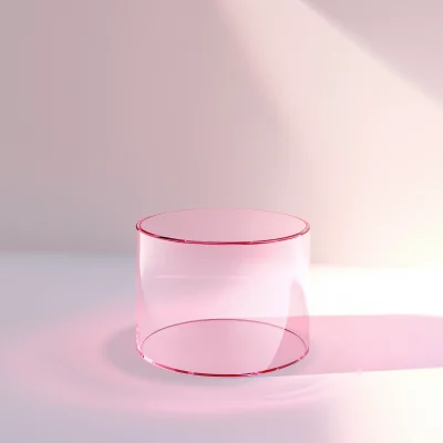 Pink Glass Table