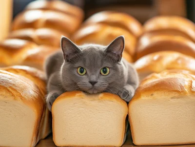 Chubby Cat Loafing