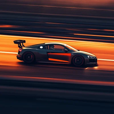 Audi R8 GT Speeding