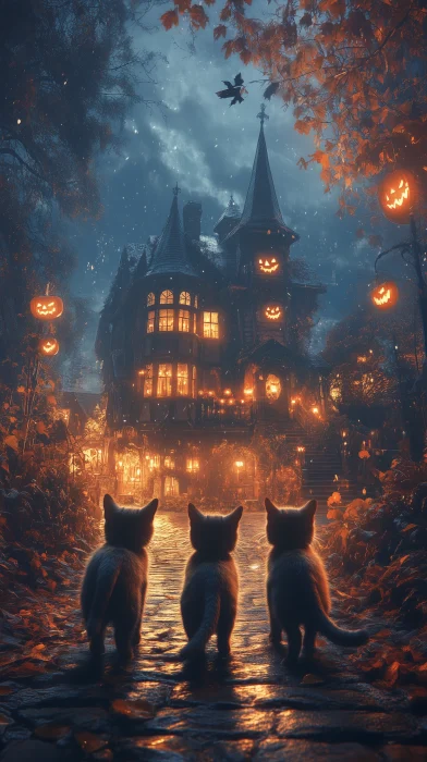 Kittens Trick or Treating