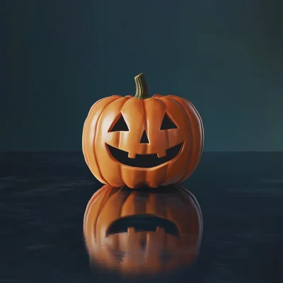 Happy Pumpkin Jack-o’-Lantern