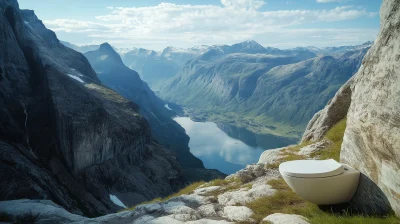 Breathtaking Mountain Toilet