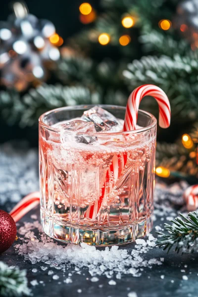 Candy Cane Cooler Cocktail