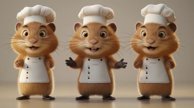 Friendly Beaver Chef Mascot