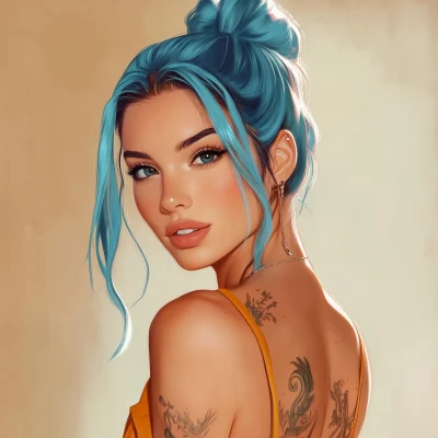 Halsey in Disney Artstyle