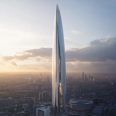 Futuristic White Tower