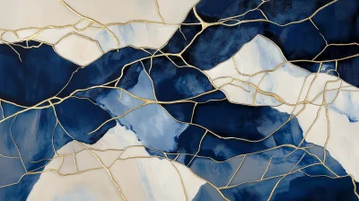 Elegant Kintsugi Composition