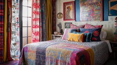 Colorful Eclectic Guest Room