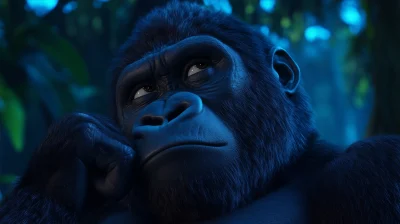 Adorable Gorilla Character