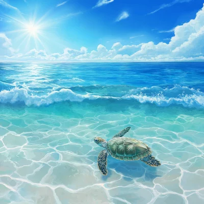 Sunny Sea Turtle