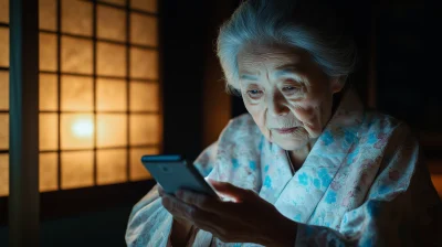 Elderly Woman with Smartphone