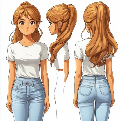 Cute Cartoon Girl