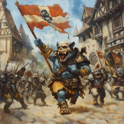 Gnoll Revolution in Dinky Town