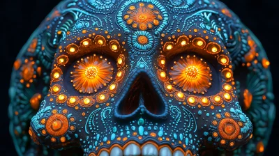 Luminous Sugar Skull