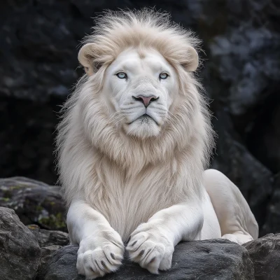 Albino Lion