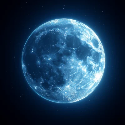 Stylized Full Moon