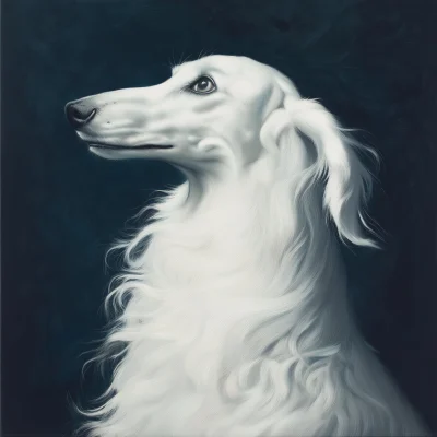 White Borzoi