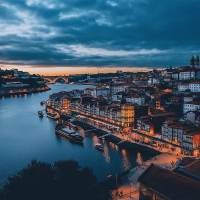 Night View of Porto