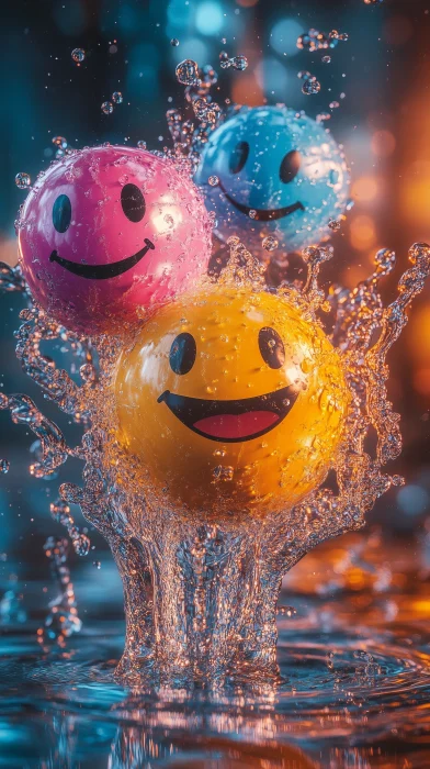 Colorful Smiley Faces