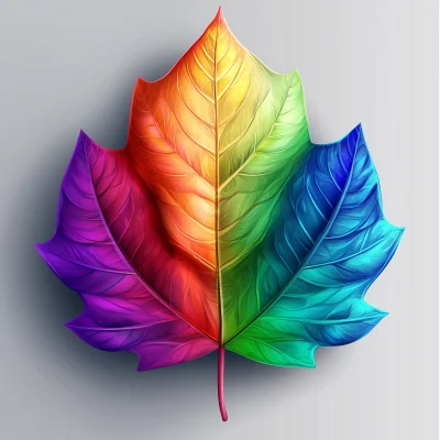 Colorful Rainbow Leaves